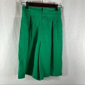 Linen culotte shorts by Ellen Tracy